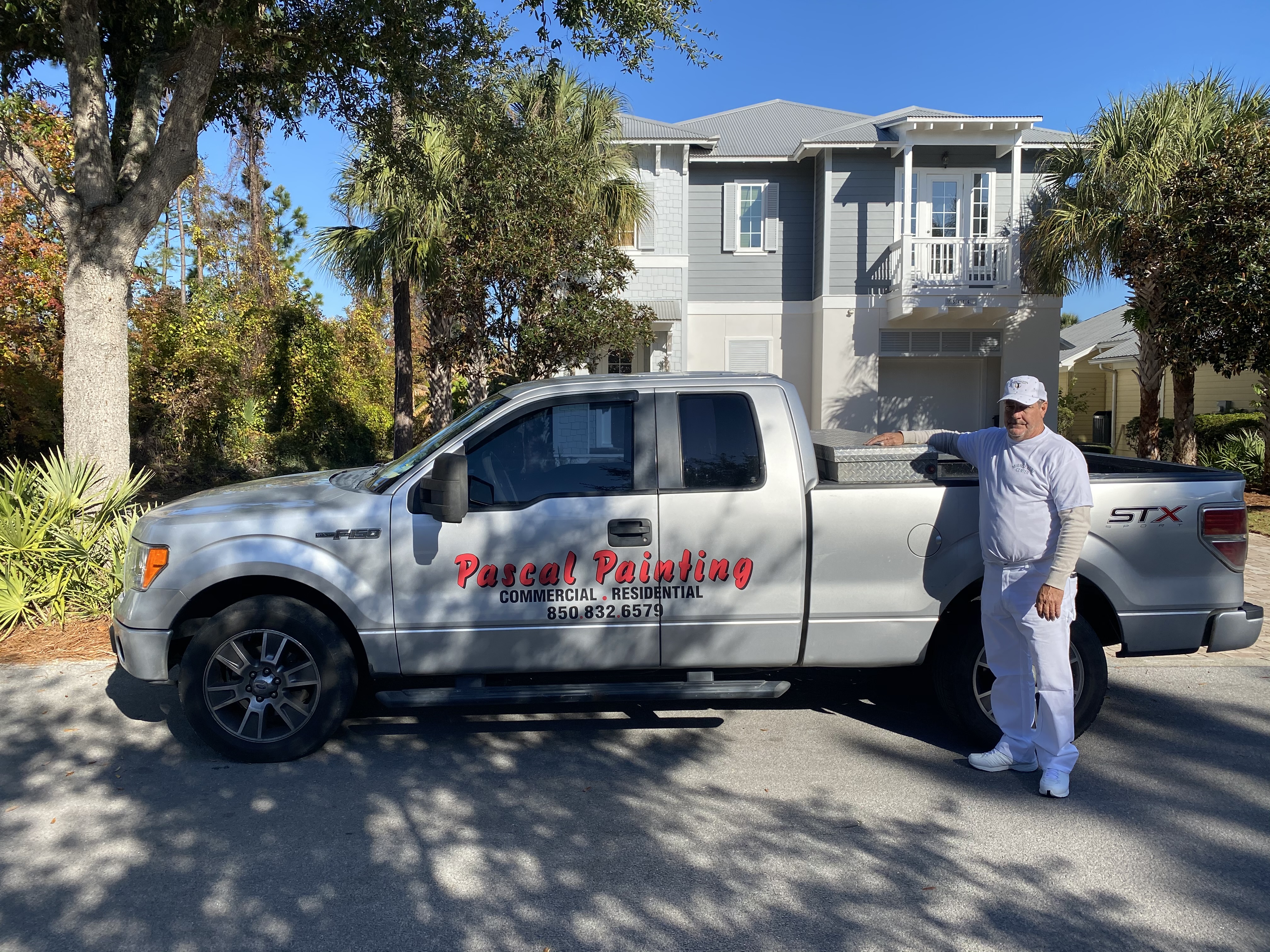 Pascal Painting Company Truck Residential Painting in Lynn Haven Florida